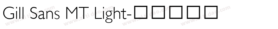Gill Sans MT Light字体转换